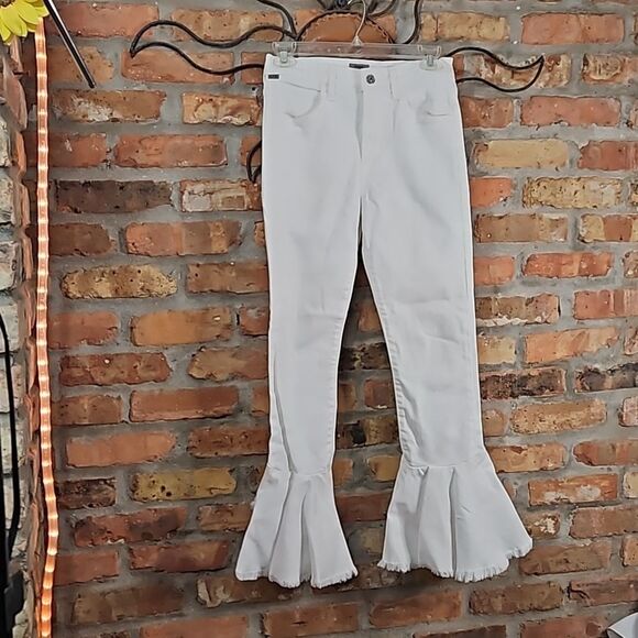 Citizens of Humanity White Drew Flounce High Rise jeans size 25 - Picture 4 of 13